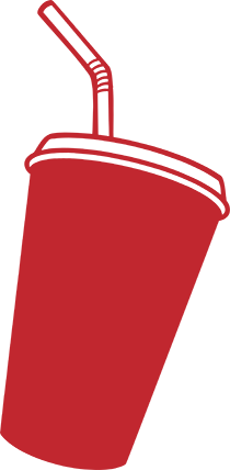 Drink cup with straw illustration